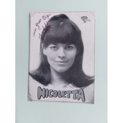Photo Dédicacée Nicoletta