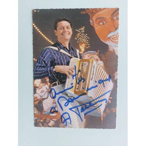 Carte Postale Dédicacée André Verchuren