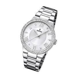 Festina Montre Femme F16719/1 Montre-Bracelet Analogique En Acier Inoxydable Tendance Argent Uf16719/1