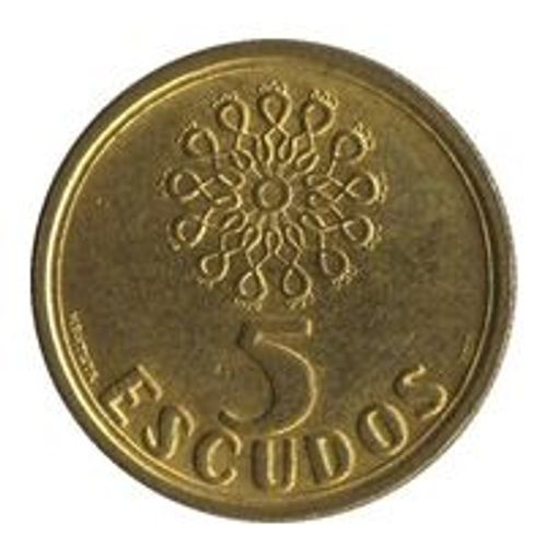 Pièce 5 Escudos Portugal - 1988