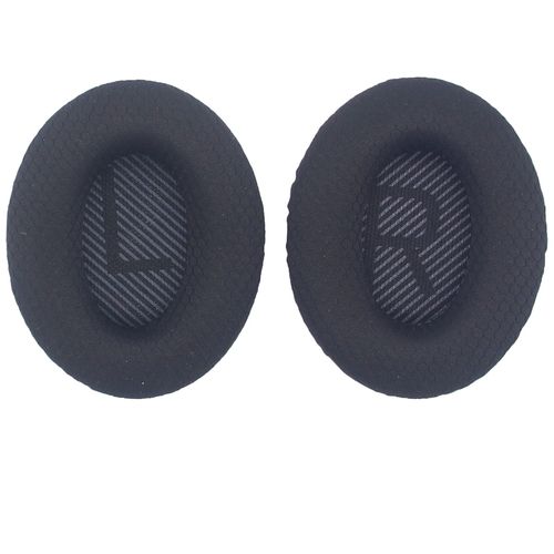 Coussinets de Rechange en Tissu pour Casque - AQSACOKIYA - Bose QuietComfort 45 (QC45) - Noir