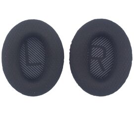 Coussinets de Rechange en Tissu pour Casque - AQSACOKIYA - Bose QuietComfort 45 (QC45) - Noir