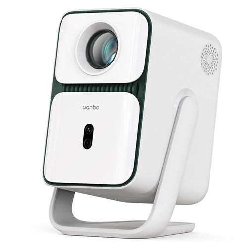Wanbo T2 Ultra Projecteur, Android TV 11, 500 ANSI, 1080P natif, support rotatif à 120°