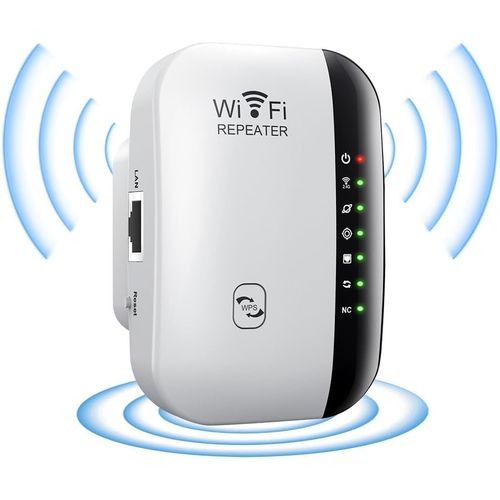 Wifi Répéteur 300Mbps, Extender Wifi, 2.4Ghz Antennes Intégrées Norme, Wireless Mini Repeater, Protection Wps, Supporte Le Mode Répéteur/Routeur/Ap[Z179]