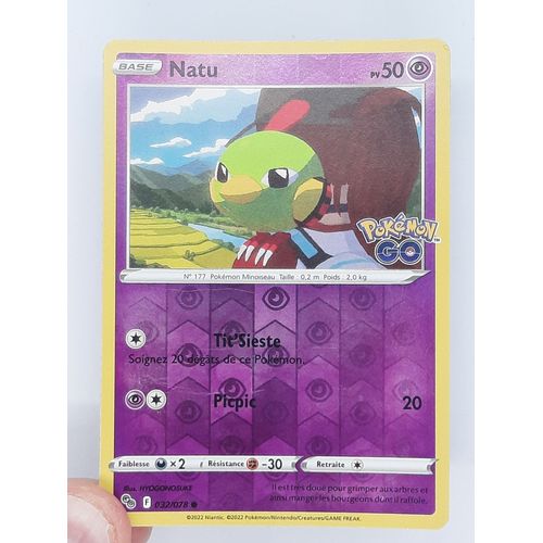 Natu Reverse - Pokémon - Set Pokemon Go - 032/078 - Eb10.5 - Française - Très Bon État