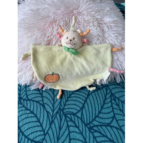 Doudou Peluche Bengy Pomme Orange Lion