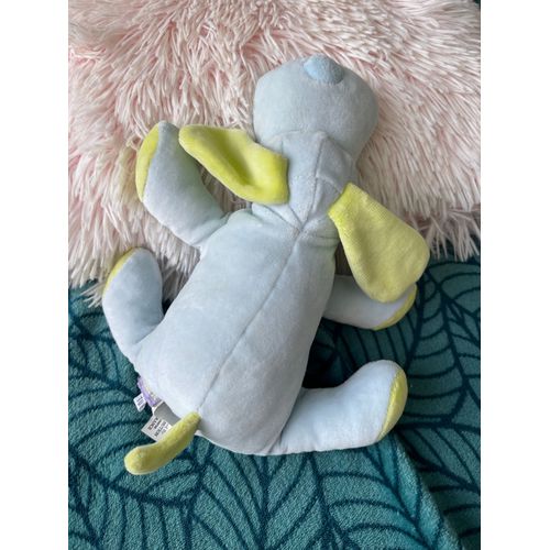 Doudou Peluche Chien Marese Bleu Vert