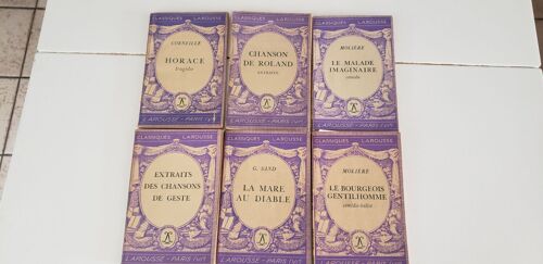 Lot De 6 Livres Classiques Anciens