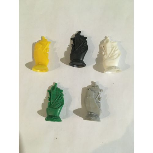 Lot De 5 Pions De Jeu Pour Le Jeu Long Cours Miro