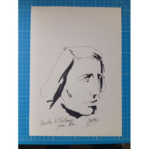Gérard Crépel : Decorde Le Ténébreux - Dessin Dédicace De 1985