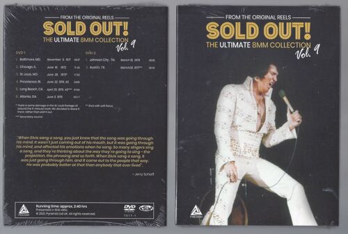 Elvis Presley Sold Out Vol. 9 From November 1971 To March 1977 Deluxe Digipack 2 Discs Originaux Extrêmemement Édition Limitée 500 Copies Au Monde Sorti En Septembre 2021