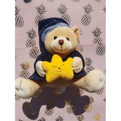 Peluche Doudou Ours Jollybaby Étoile