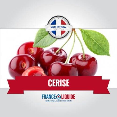 E-liquide arôme cerise 0MG 10ml 50% PG / 50% VG fabriqué en France