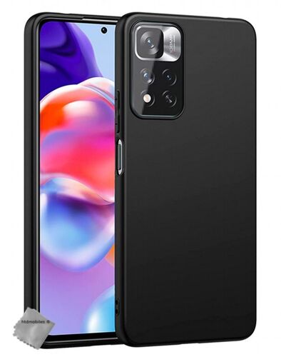 Housse etui coque silicone pour Xiaomi Redmi Note 11 Pro+ Plus 5G + film ecran - NOIR