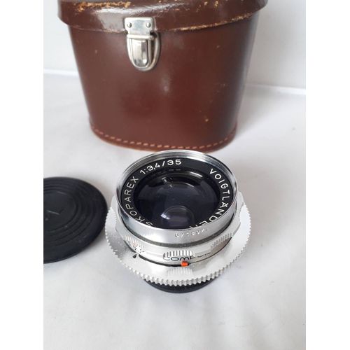 VOIGTLANDER OBJECTIF SKOPAREX 35/3.4 pour BESSAMATIC et ULTRAMATIC