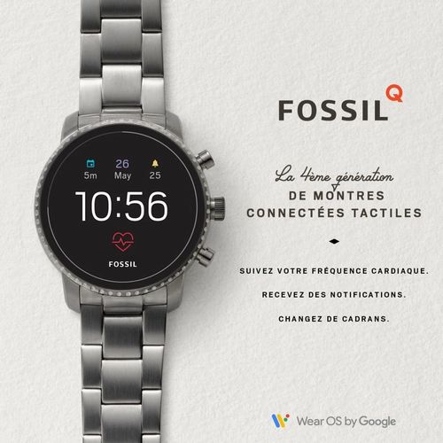 Fossil Smartwatch Explorist Hr Ftw4011 Argent