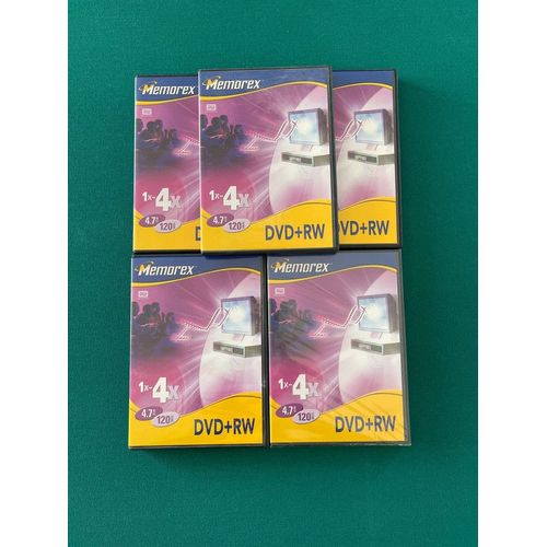 5 DVD+RW Memorex 4.7 GB