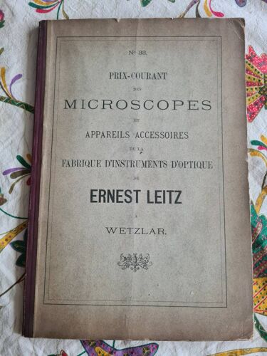 Prix Courant Des Microscopes Et Appareils Accessoires De La Fabrique D'instruments D'optique De Ernest Leitz À Wetzlar, N°33