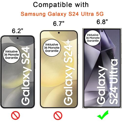 Tianyi-Collier Coque Pour Samsung Galaxy S24 Ultra Avec Cordon, Transparent Silicone Protection Étui Housse Lanyard Avec Sangle Réglable Chaîne Case Pour Samsung S24ultra, Lilas