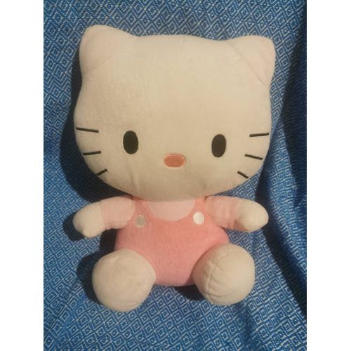 Doudou Peluche Hello Kitty Rose Billes 31 Cm