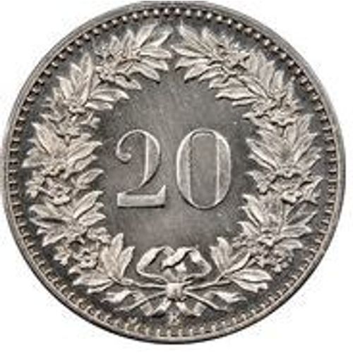 Pièce 20 Rappen Suisse - 1938