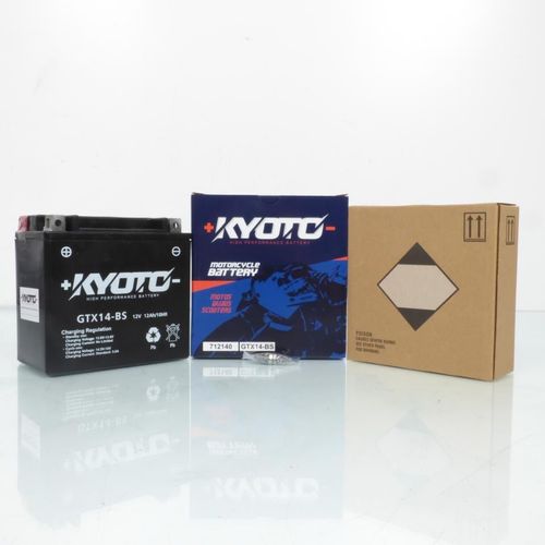 Batterie Kyoto Pour Scooter Piaggio 125 X Evo - Etrier Ar 2 Axes 2007 À 2016 Ytx14-Bs / 12v 12ah Neuf