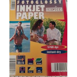 80 x Papier photo 10 x 15 Paper Inkjet Fotoglossy