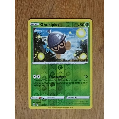 Carte Pokemon Grainipiot Brillante 50 Pv 005/203 - Épée Et Bouclier 7 - Evolution Céleste -