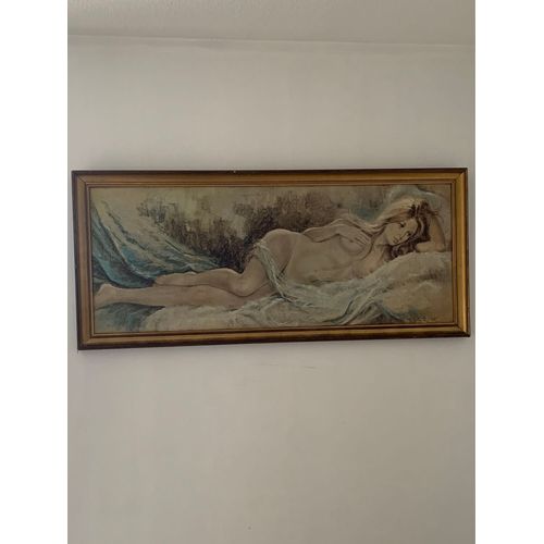 Tableau Nu De Femme Carlo Parisi 40x100 Repro Il Grifo Stl Milano 