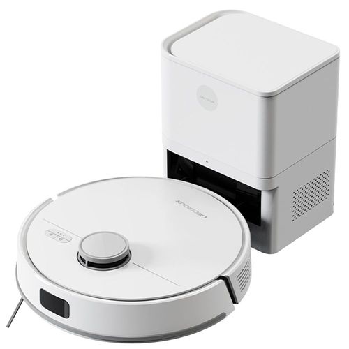 Aspirateur robot Liectroux M70 Pro Lidar avec bac à poussière à vidage automatique, stockage de cartes sur plusieurs étages, aspiration puissante de 6 500 Pa, batterie de 3 200 mAh