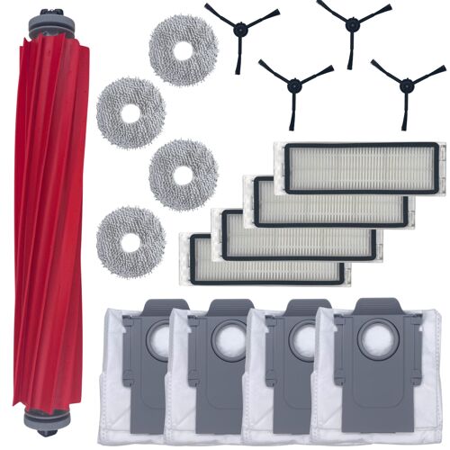 Pack accessoires pour Roborock QREVO - Sac/Filtre/Serpillère/Brosse latérale/Rouleau extracteur Phonillico®