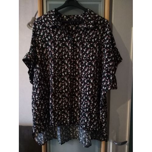 Chemise Neuve Taille 56 Noir Motif Floral Kiabi