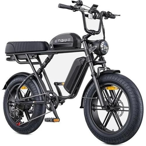 Engwe M1 E-Bike 20 Inch Electric Bicycles48vdouble Batterie 28.6ah Replacement Battery 90-170 Km Fat Bike Black