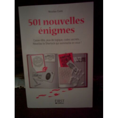 501 Nouvelles Énigmes. Casse-Tête, Jeux De Logique, Codes Secrets. Réveillez Le Sherlock Qui Sommeille En Vous ! De N. Conti. First Éditions.