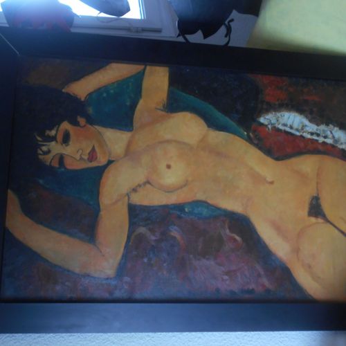 Tableau De Qualite 1metre Sur 050 Avec Cadre Copie De M Modiglani