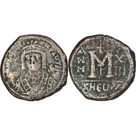 Byzance - Follis - Maurice Tibere - 594 Ad - Theoupolis - M, Anno X/Iii - ? - Bc.533 - 24-533