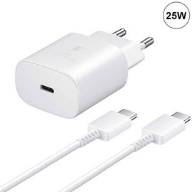 Chargeur Rapide 25W USB-C + Câble USB-C vers USB-C 1M Blanc pour Google Pixel 8 / 8a / 8 Pro / 7 / 7a / 7 Pro / 6 / 6 Pro / 6a - E.F.Connection