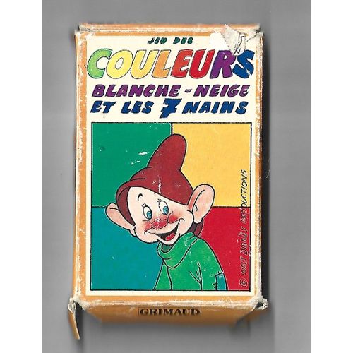 Jeu Des Couleurs Blanche Neige Et 7 Nains.