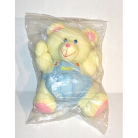 Peluche Ours BIKIN Puffalump Toile De Parachute Noeud Papillon Vint 35 Cm