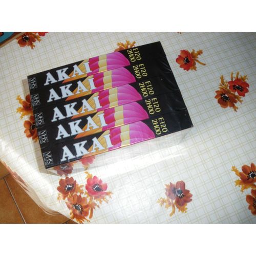 Lot 5 VHS Akai E120 2H00