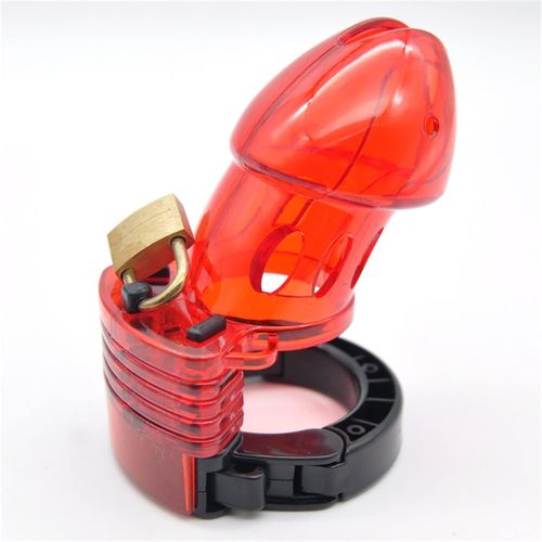 Kalanka-Cage De Chasteté Plastique Avec Bague Réglable Dispositif De Retenue De Chasteté Fétiche Pornographie Sex Toys Pour Homme