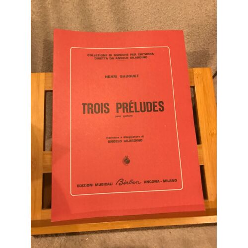 Henri Sauguet Trois Préludes Pour Guitare Partition Éditions Berben