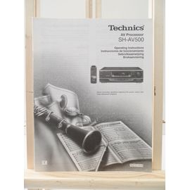 Notice manuel Operating instructions Technics SH-AV500 AV Processor