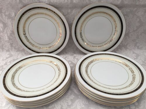Lot Assiettes De Table Porcelaine De Luxe Vintage Made In Japan King China Art