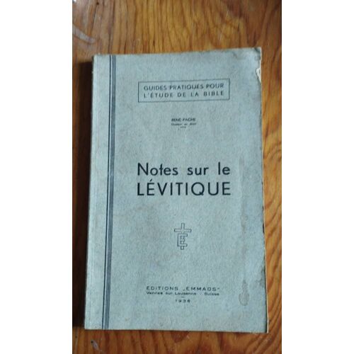 Notes Sur Le Livre Du Lévitique