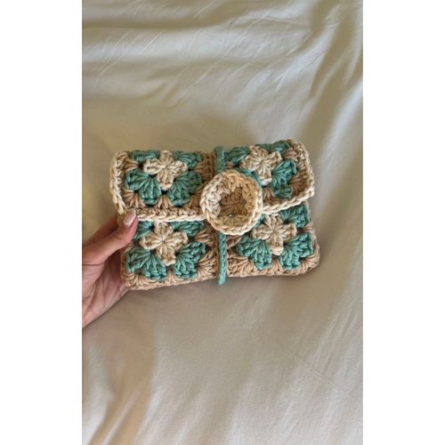 Pochette protège porte livre en coton blanc beige à motif très rose carmine fait main / Hand-made white cotton book holder protector pattern