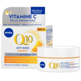 Soin Visage De Jour Activateur D'eclat Q10 Anti-Rides Energy Nivea 50ml 