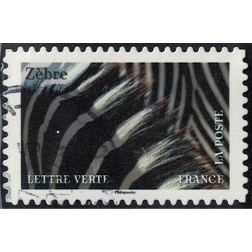 France 2024 Oblitéré Used Animaux En Couleurs Zèbre Y&t Fr 2395 Su