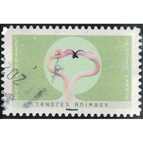 France 2023 Oblitéré Used Tendres Animaux Flamants Roses Y&t Fr 2243 Su