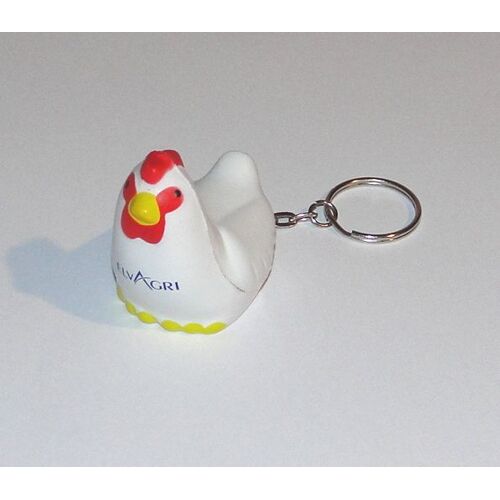 Porte Cles Poule En Mousse Elvagri